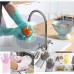 OkaeYa Silicone Scrubbing Gloves, Scrub Cleaning Gloves with Scrubber for Dishwashing and Pet Grooming, Latex Free (Multi Color, 1 Pair)